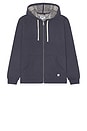 view 4 of 5 SWEAT À GLISSIÈRE AVEC CAPUCHE RELAXED CLOUD 9 in Navy