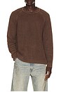 view 1 of 4 Garment Dye Roll Neck Sweater in Java