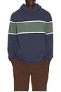 view 1 of 4 SWEAT À CAPUCHE RELAXED  in Mood Indigo Colorblock