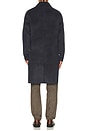 view 2 of 3 Wool Longline Coat in Navy Heather