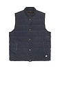 view 4 of 5 Cord Puffer Vest in Washed Indigo