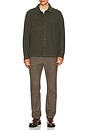 view 3 of 4 Boiled Wool Overshirt in Olive