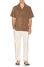 view 4 of 5 Saturday Hemp Beach Pant Slim Straight in Natural & Brown Stripe