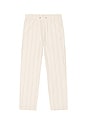 view 5 of 5 Saturday Hemp Beach Pant Slim Straight in Natural & Brown Stripe