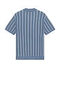 view 2 of 4 Conrad Sweater Polo in Azure Stripe