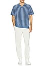 view 4 of 4 Conrad Sweater Polo in Azure Stripe