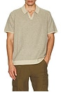 view 3 of 4 Liam Sweater Polo in Natural & Charcoal