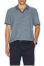 view 3 of 4 Liam Sweater Polo in Topaz & Misty Heather