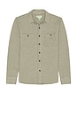 view 1 of 4 Pacifica Stretch Twill Shirt in Grey Railroad Stripe