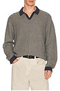 view 1 of 4 LIAM 스웨터 폴로 in Navy & Driftwood