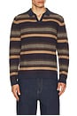 view 1 of 5 Liam Sweater Polo in Warm Multi Stripe
