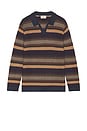 view 4 of 5 Liam Sweater Polo in Warm Multi Stripe