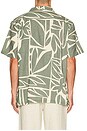 view 2 of 4 Stretch Selvage Resort Shirt in Olive Abstract Palm