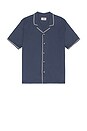 view 4 of 4 Embroidered Resort Shirt in Vintage Indigo