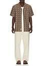 view 3 of 5 Dobby Resort Shirt in Brown