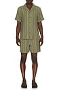 view 3 of 4 Dobby Resort Shirt in Olive
