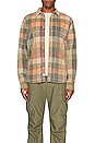 view 3 of 3 Long Sleeve Lightweight Cord Shirt in Brown Plaid