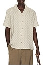 view 1 of 5 CHEMISE DOBBY  in Natural & Brown Check