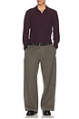 view 4 of 4 Liam Sweater Polo in Burgundy