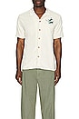 view 4 of 4 Resort Short Sleeve Terry Out Resort Shirt in Natural Splash Graphic