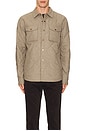 view 3 of 3 Olin Quilted Overshirt in Taupe