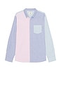 view 1 of 3 CAMISA OXFORD DE MANGA LARGA CALIFORNIA in Multi Colorblock