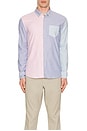 view 3 of 3 CAMISA OXFORD DE MANGA LARGA CALIFORNIA in Multi Colorblock
