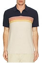 view 3 of 3 Liam Sweater Polo in Navy & Cream