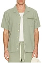 view 3 of 4 Embroidered Resort Short Sleeve Shirt in Shadow