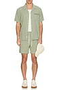 view 4 of 4 Embroidered Resort Short Sleeve Shirt in Shadow
