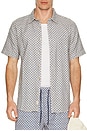 view 3 of 4 Classic Stretch Selvage Short Sleeve Shirt in Japanese Wave Print