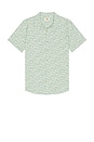view 1 of 3 Classic Stretch Selvage Shirt in Green Palm Print
