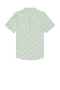 view 2 of 3 Classic Stretch Selvage Shirt in Green Palm Print