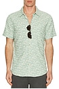 view 3 of 3 Classic Stretch Selvage Shirt in Green Palm Print