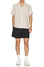view 5 of 5 Dobby Resort Shirt in Natural Multi Stripe