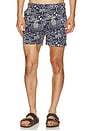 view 1 of 5 MAILLOT DE BAIN NA in Navy & White Island Motif