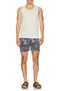 view 3 of 5 MAILLOT DE BAIN NA in Navy & White Island Motif