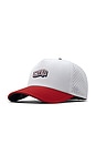view 2 of 5 Hydro Odysea Americana Baseball Cap in White, Red, & Navy