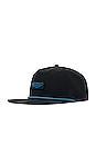 view 2 of 7 Hydro Coronado Brick Hat in Black & Electric Blue