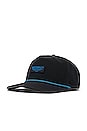 view 7 of 7 Hydro Coronado Brick Hat in Black & Electric Blue