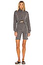 view 4 of 4 Sweater Knit Turtleneck & Bike Short Set in Coal