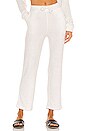 view 1 of 4 Feather Knit Straight Pant in White