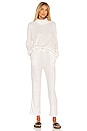view 4 of 4 Feather Knit Straight Pant in White
