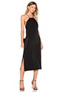 view 2 of 4 Strapped Backless Midi Dress in Black