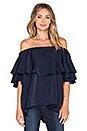 view 1 of 3 Maison Off The Shoulder Top in Blue