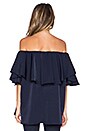 view 3 of 3 Maison Off The Shoulder Top in Blue