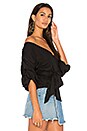 view 2 of 4 Salo Wrap Top in Black