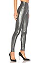 view 2 of 4 LEGGINGS TAILLE HAUTE À BANDE AVEC GLISSIÈRES in Metal Silver