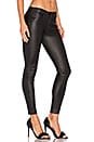 view 2 of 4 JEAN SKINNY EN CUIR in Black