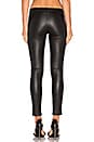 view 3 of 4 JEAN SKINNY EN CUIR in Black